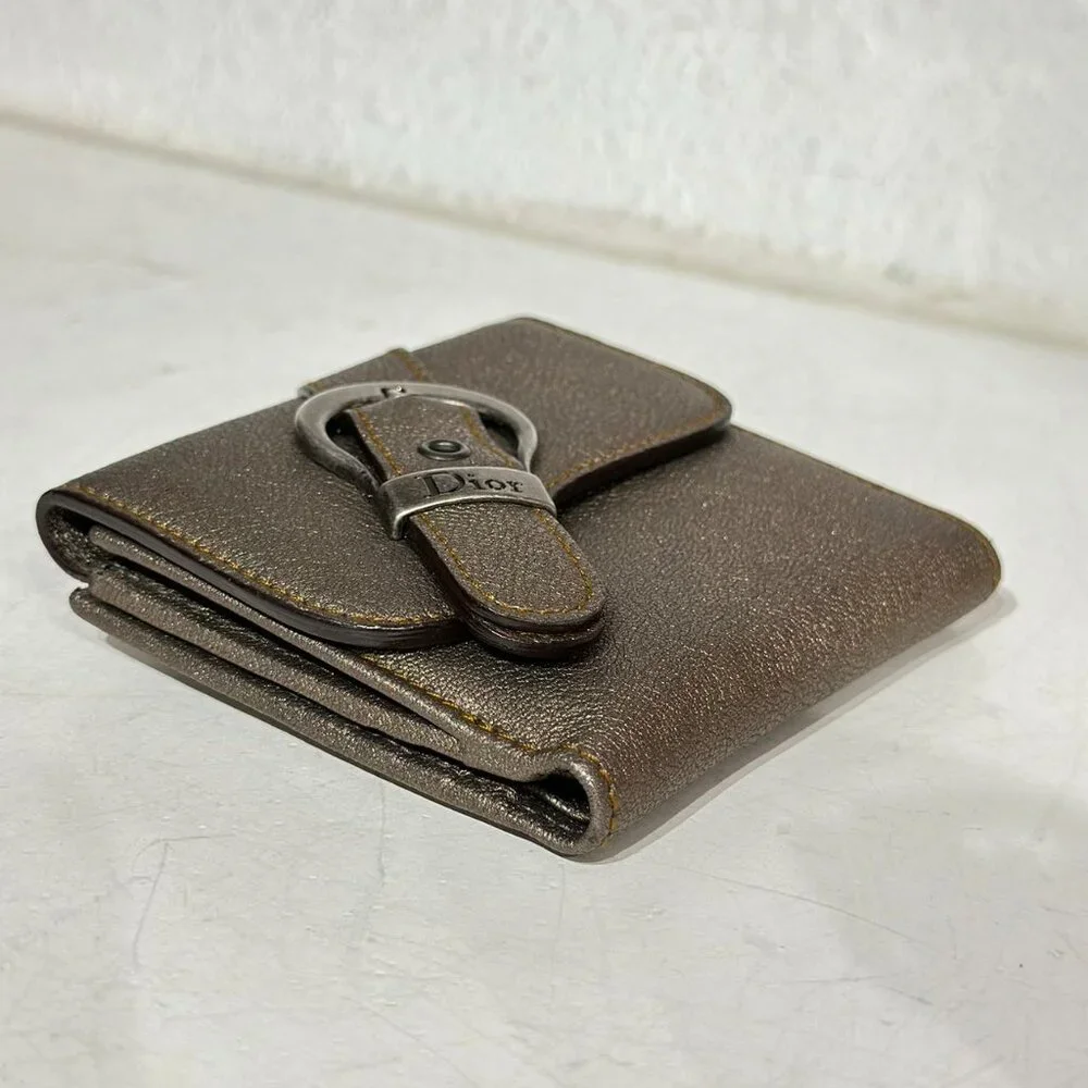 Dior Brown Leather Small Wallet